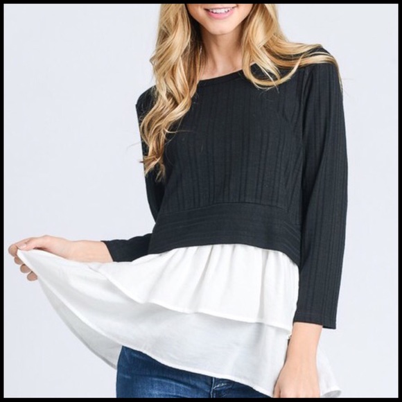 Double Ruffle Top - Picture 2 of 5